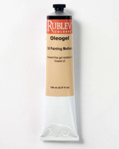 Rublev Oleogel Oil Paint Medium 150ml in labeled tube packaging for artists oil painting impasto techniques