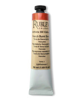 Rublev Artists Oil Paint French Burnt Sienna 150ml tube - Series 1 professional oil colour