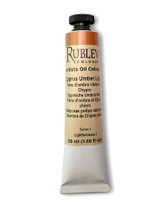 Rublev Colours Artists Oil Paint Cyprus Raw Umber Light 50ml tube product image on white background
