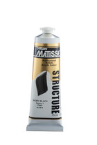 Matisse Structure Acrylic 75ml tube front view – heavy‑body paint packaging and branding