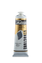 Matisse Structure Acrylic 75ml Tube – High Quality Heavy-Bodied Artist Paint for Texture & Colour Carbon Grey