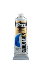 Matisse Structure Acrylic Paint 75ml tube – premium heavy body acrylic paint packaging close-up Primary Blue Series S2