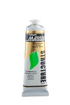 Matisse Structure Acrylic 75ml Tube – High Quality Heavy-Bodied Artist Paint for Texture & Colour  Permanent Green Light S2