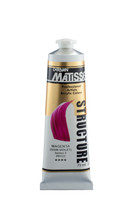 Matisse Structure Acrylic Paint 75ml tube Magenta (Quin Violet) S3 – premium heavy body acrylic paint packaging close-up