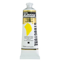 Matisse Structure Acrylic 75ml tube front view – heavy‑body paint packaging and branding
