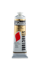 Matisse Structure Acrylic 75ml Tube – High Quality Heavy-Bodied Artist Paint for Texture & Colour Matisse Scarlet DPP S7
