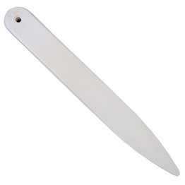 Paper/Bone Folder Plastic Flexible White 165mm Long
