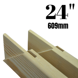 Professional Quality Canvas Stretcher Bars - 1 Pair - 24"