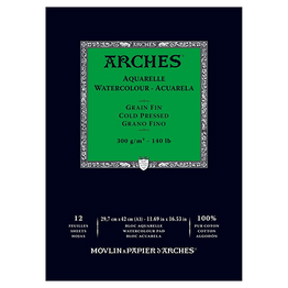 Arches Watercolour Pad Cold Pressed (Medium) 300GSM - A3