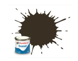 HUMBROL ENAMEL PAINT TINLETS 14ML SERVICE BROWN GLOSS 10