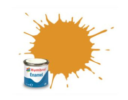 HUMBROL ENAMEL PAINT TINLETS 14ML BRASS METAL 54