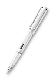 LAMY SAFARI FOUNTAIN PEN [clr:GLOSS WHITE thn:FINE]