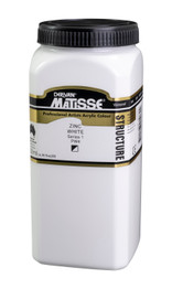 Matisse Structure Acrylic 500ml Series 1 Zinc White paint jar in labeled packaging