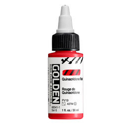 Golden High Flow Acrylics 30ml Quinacridone Red bottle