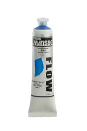 Matisse Flow Acrylic 75ml tube – low‑viscosity premium artist paint packaging Matisse Flow Acrylic 75ml - Primary Blue Series