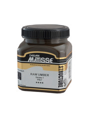 250ml Matisse Structure Acrylic Paint in Raw Umber with sealed plastic jar