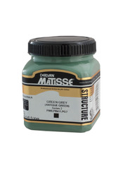 Matisse Structure Acrylic 250 ml Green Grey paint jar with branded label