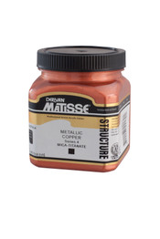 250ml tub of Matisse Structure Acrylic Paint in Metallic Copper Series 4