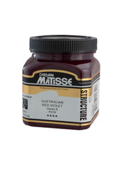 Matisse Structure Acrylic 250 ml Australian Red Violet paint jar with branded label
