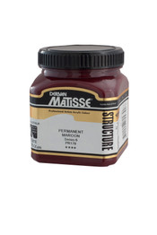 250ml tub of Matisse Structure Acrylic Paint in Permanent Maroon Series 6