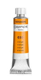 Caran d’Ache Classic Gouache Tube – Orange 2001.030 (10 ml), Swiss-quality artist paint tube