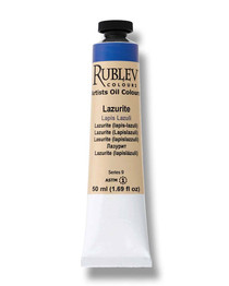 Rublev Lazurite (Lapis Lazuli) oil paint 50ml tube for genuine ultramarine PB29 made from lapis lazuli pigment