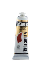 Matisse Structure Acrylic Paint 75ml tube – premium heavy body acrylic paint packaging close-up Matisse Structure Acrylics 75ml - Red Oxide S1