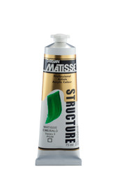 Matisse Structure Acrylic Paint 75ml tube – premium heavy body acrylic paint packaging close-up  Matisse Emerald S3