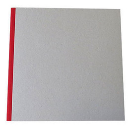 Pasteboard Cover Sketchbook 120gsm 132pgs - 29cm x 29cm/11.4" x 11.4" - Red