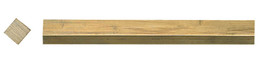 Square Brass Rod - 1.0mm x 1.0mm x 1000mm