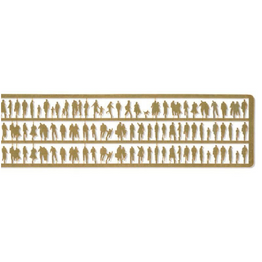 Etched Brass Silhouette Figures 525 Units - 1:500