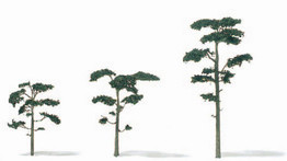 Etched Brass Scots Pine Trees - H=30mm