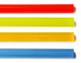 Acrylic Glass XT Fluorescent Rod 4.0 - Red