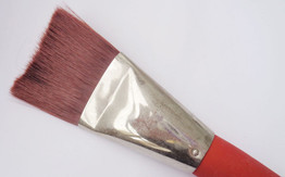 Long Conflate Acryllo synthetic soft bristle paint brush for professional artists - Flat - Size 12