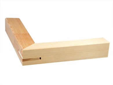 Box of 16 premium stretcher bars arranged for shipping