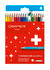 Caran d’Ache Swisscolor Water-Soluble Colour Pencils box of 18 in original retail packaging—assorted colours.