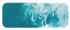 Textured brush stroke of Matisse Cobalt Turquoise acrylic paint showing thick, vivid application