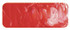 Thick brushstroke of Matisse Scarlet DPP paint showing intense red tone and texture