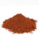 Side view mound of Italian Burnt Sienna dry pigment powder transparent roasted sienna earth pigment close-up