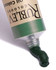 Verona Green Earth oil paint squeezed from Rublev 150ml tube showing transparent deep green earth colour and smooth paint body