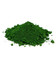 Side view mound of Chromium Oxide Green dry pigment powder PG17 stable green pigment for fresco and paint making