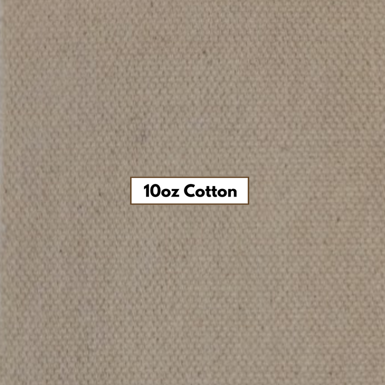 Heavyweight 10oz unprimed artist canvas fabric close up