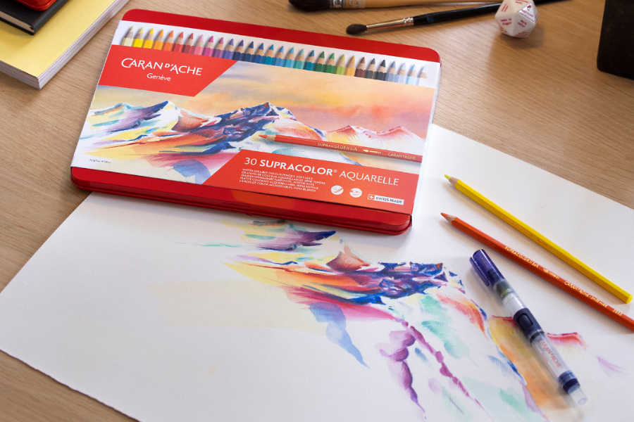 Caran d’Ache Supracolor Soft watercolour pencils — open stock & sets at Kadmium Australia