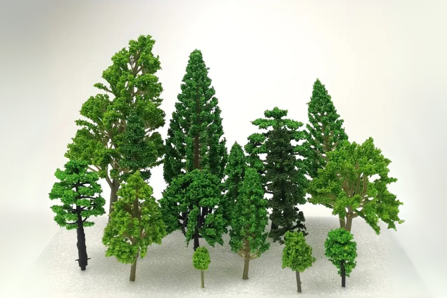 Model trees and foliage assortment for landscape architecture models — Kadmium Ultimo, Sydney