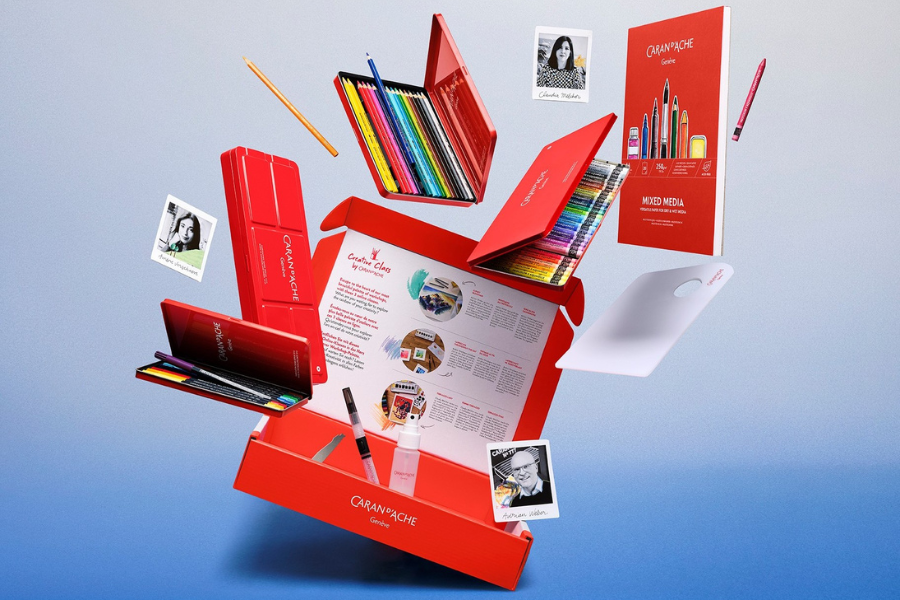 Caran d’Ache mixed-media gift set with pencils and accessories — Caran d’Ache stockist Kadmium Art & Design Supplies, Sydney Art Supply shop