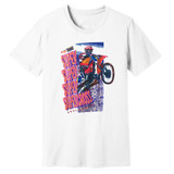 1992 Supercross Dirt Bike – Vintage Reprint – White – 100% Ringspun Cotton T-Shirt