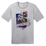 1989 Supercross Dirt Bike – Vintage Reprint – Grey – 100% Ringspun Cotton T-Shirt