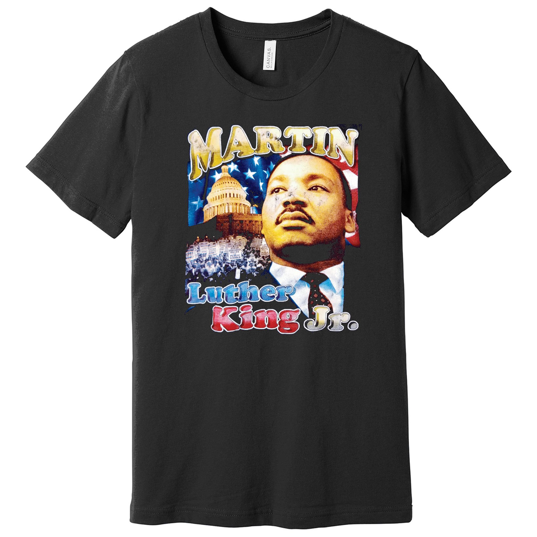 Martin Luther King Jr MLK – Distressed 90's Vintage Remake