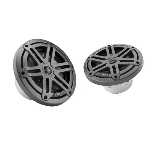 JL Audio M3 Series 6.5" Marine Coaxial Speakers w\/Grey Metallic Sport Grilles - M3-650X-S-Gm [010-03061-00]