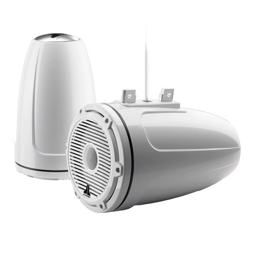 JL Audio M6 Series 7.7" Enclosed Tower Coaxial System w\/Gloss White Classic Grille - M6-770ETXv3-Gw-C-3Gw [010-03856-00]